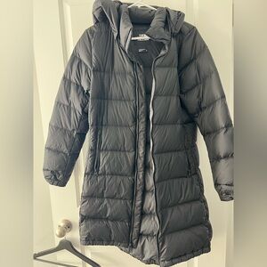 The north face black parka